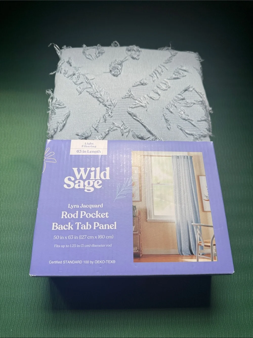Rod pocket back tab panel NWT